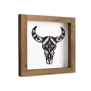 Western Bathroom Decor, Wooden Cow Skull Wall Decor, Southwestern Cowboy Sign😘
